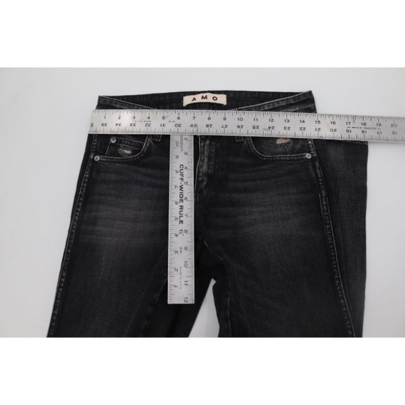 Amo women's 26 distressed twist in vixen wash destroy skinny jeans cotton‎ blend - Picture 7 of 11